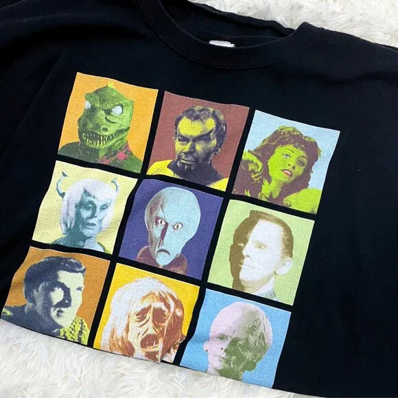 Vintage Star Trek sci fi villain alien geek black cotton tee t-shirt XXL - Picture 2 of 4